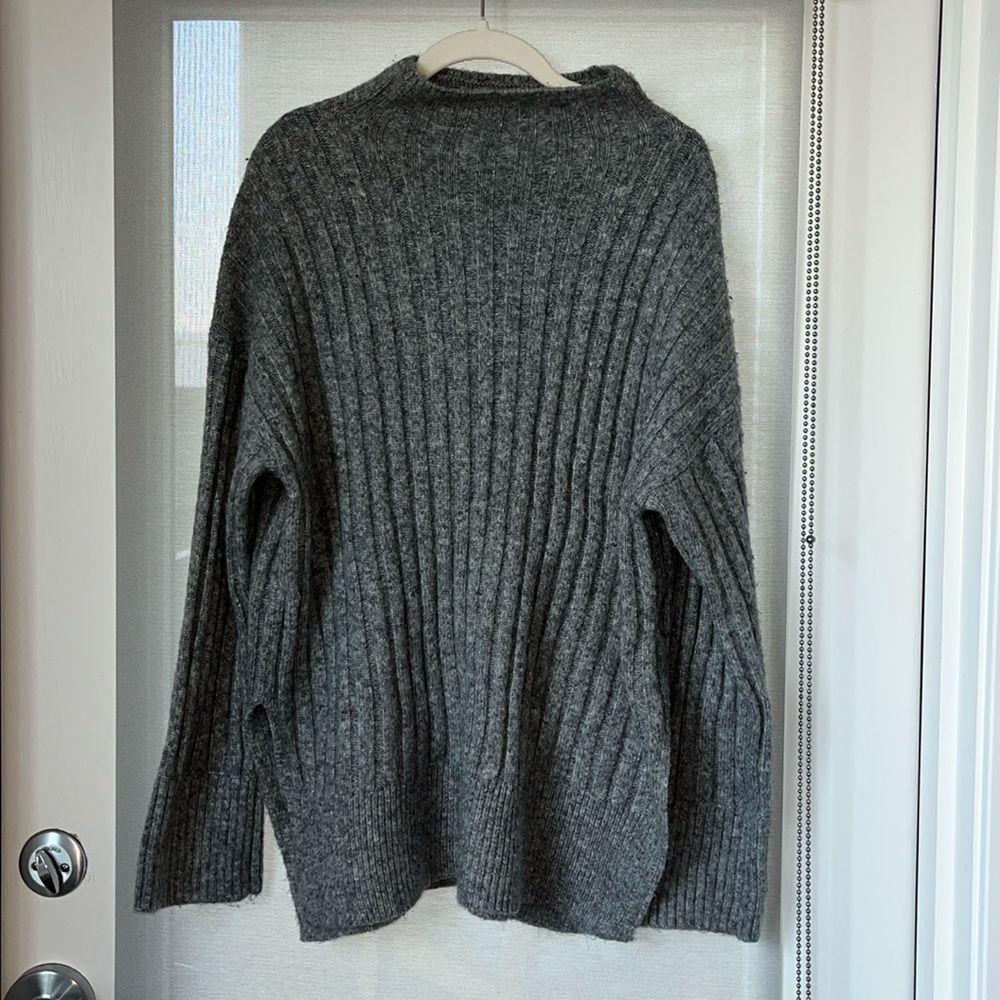 Longline Abercrombie Mock Neck with Split Hem